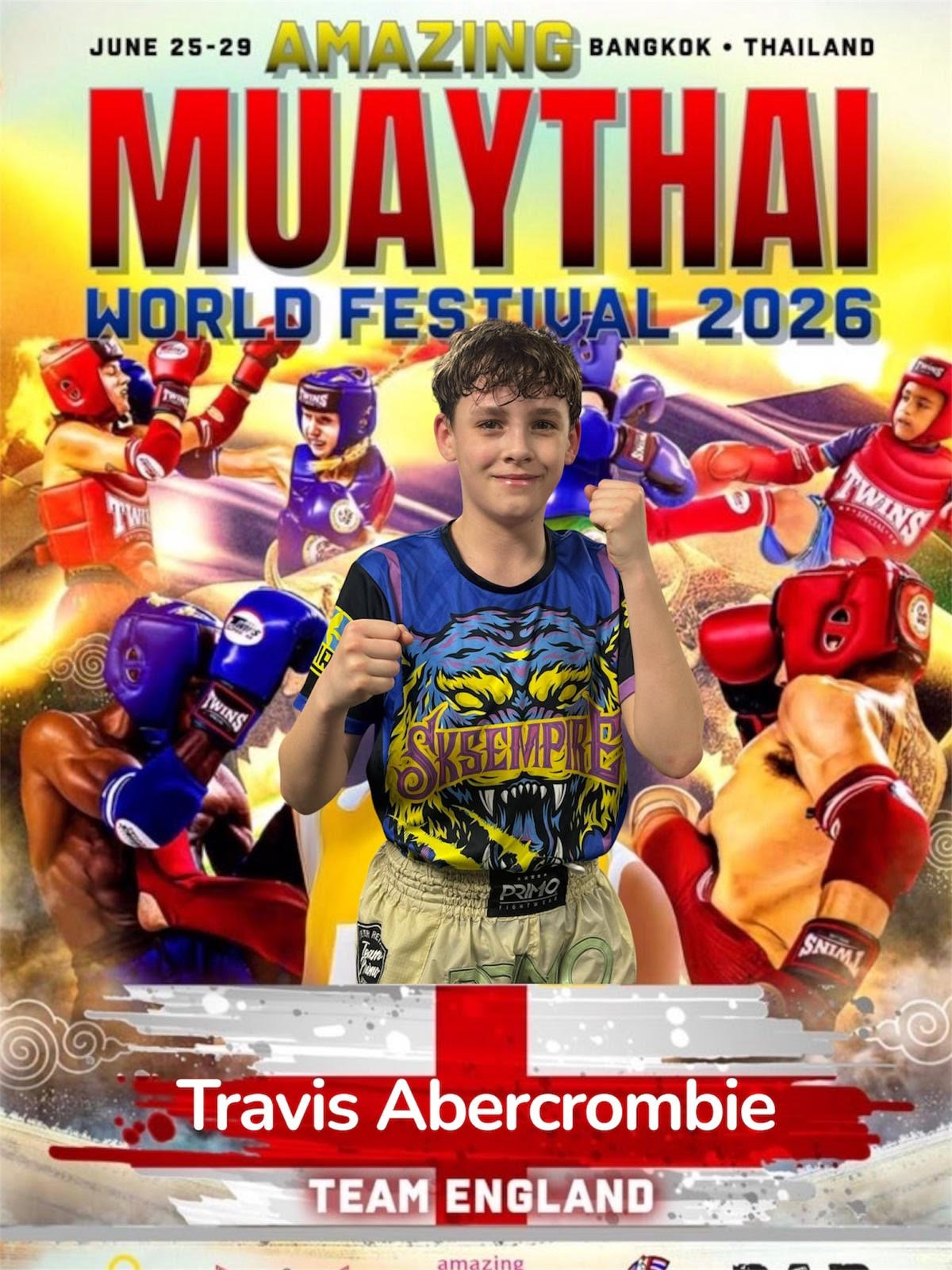 Travis Abercrombie - Team England, Amazing Muay Thai World Festival 2026